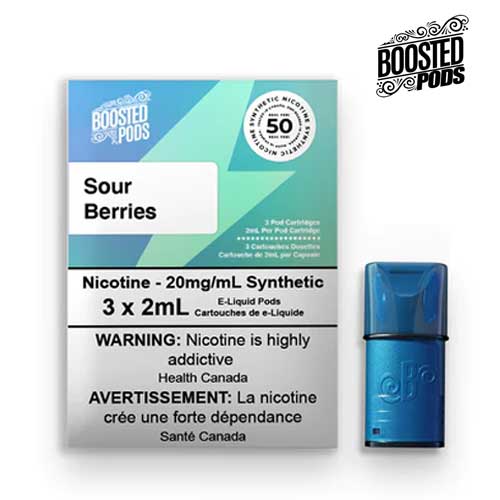 Boosted Synthetic Pods - Sour Berries - Vape Crush