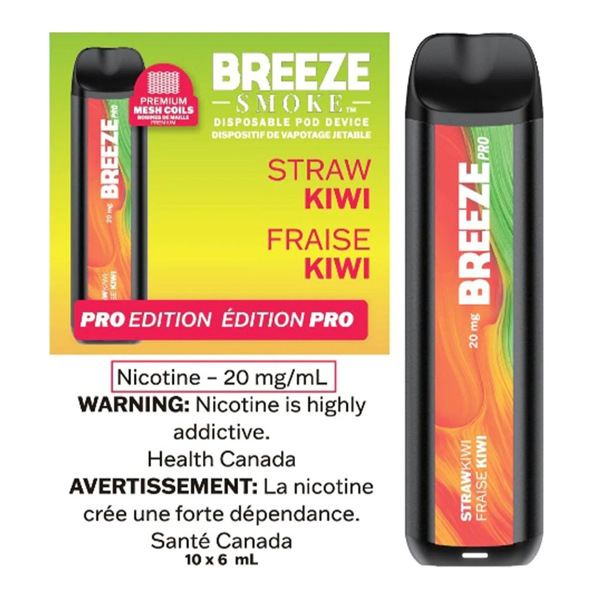 Breeze Pro - Strawberry Kiwi - Vape Crush