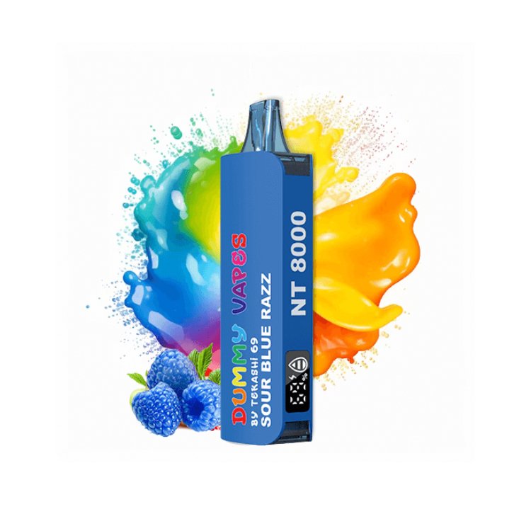 Dummy Vapes 8000 - Sour Blue Razz - Vape Crush