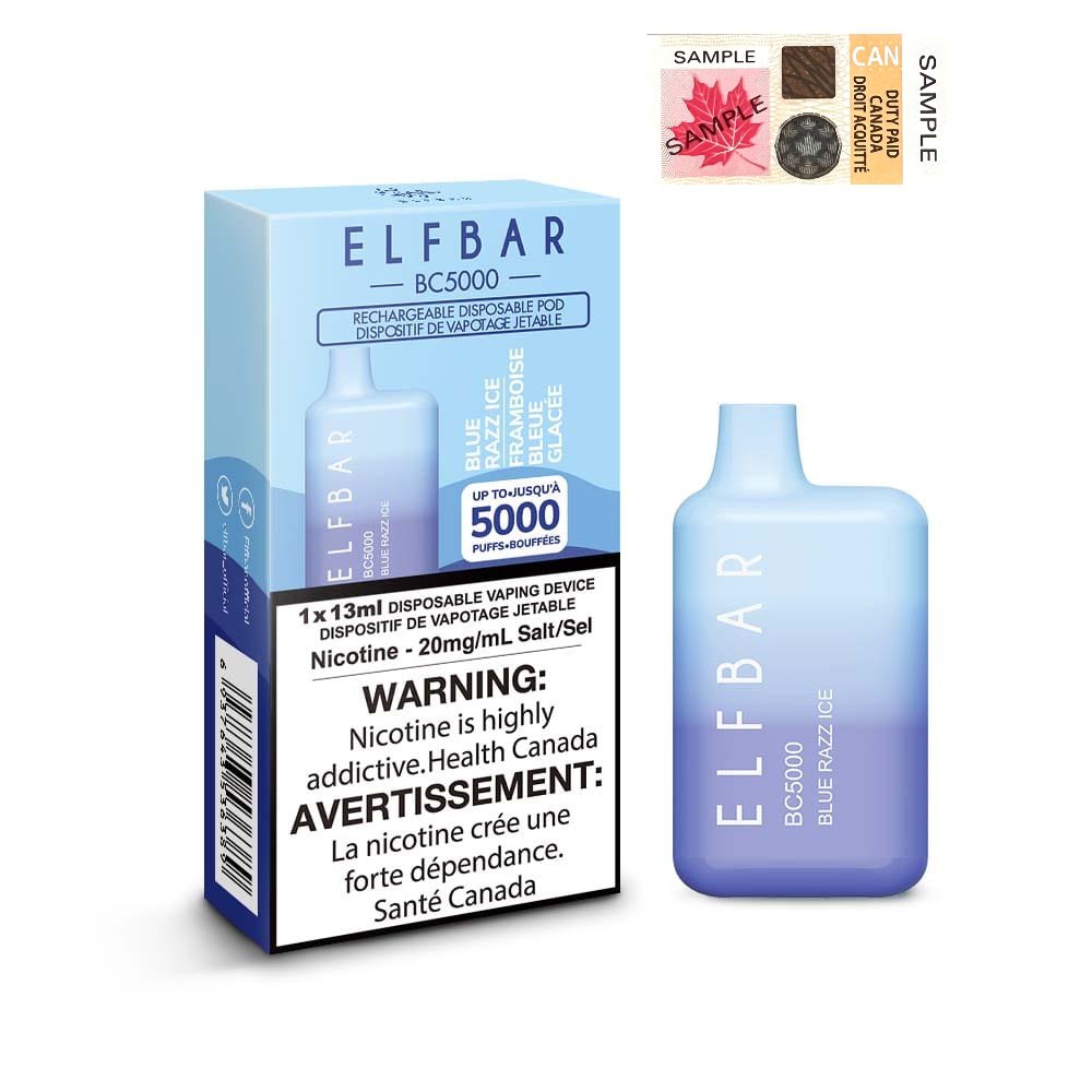 Elfbar BC5000 - Blue Razz Ice - Vape Crush