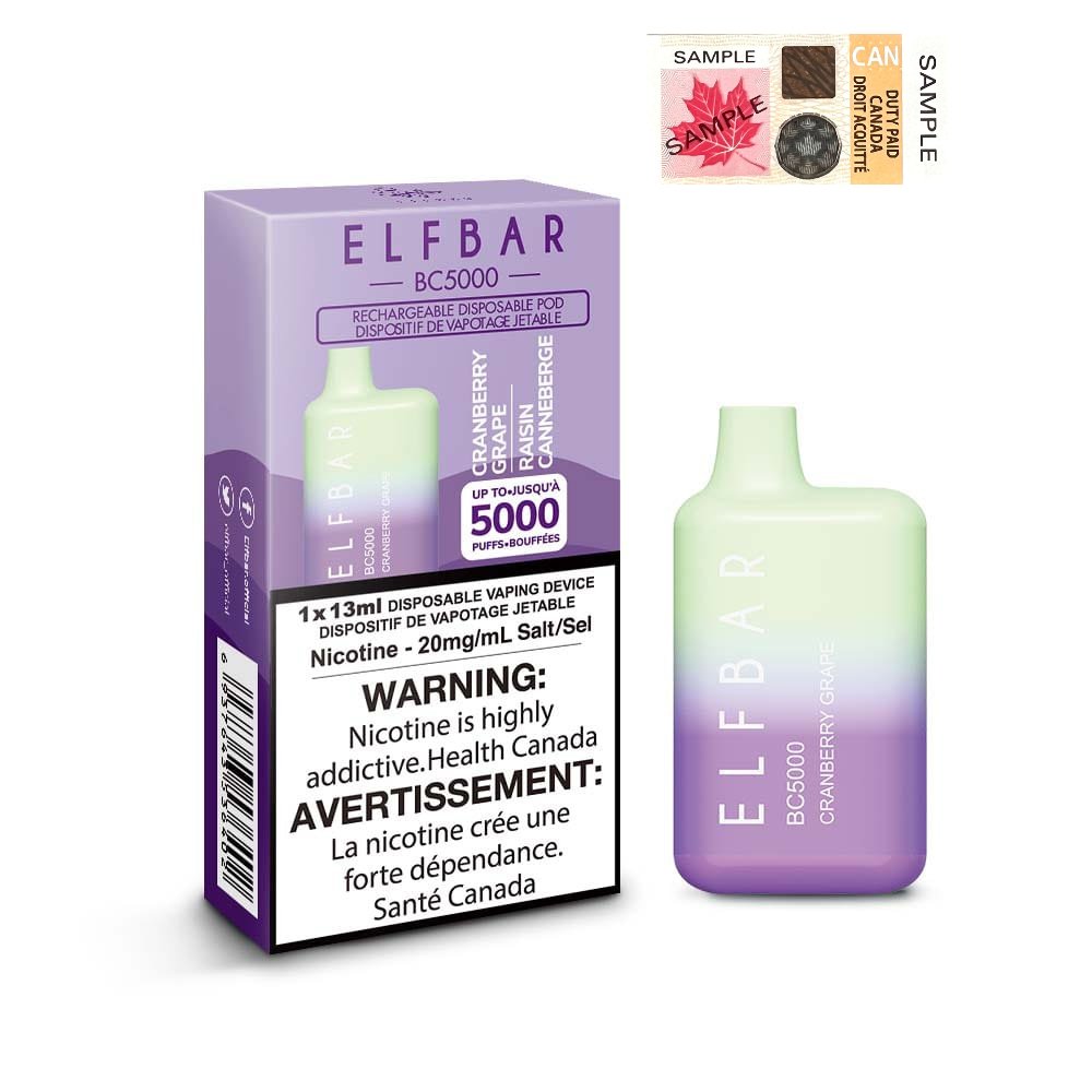 Elfbar BC5000 - Cranberry Grape - Vape Crush