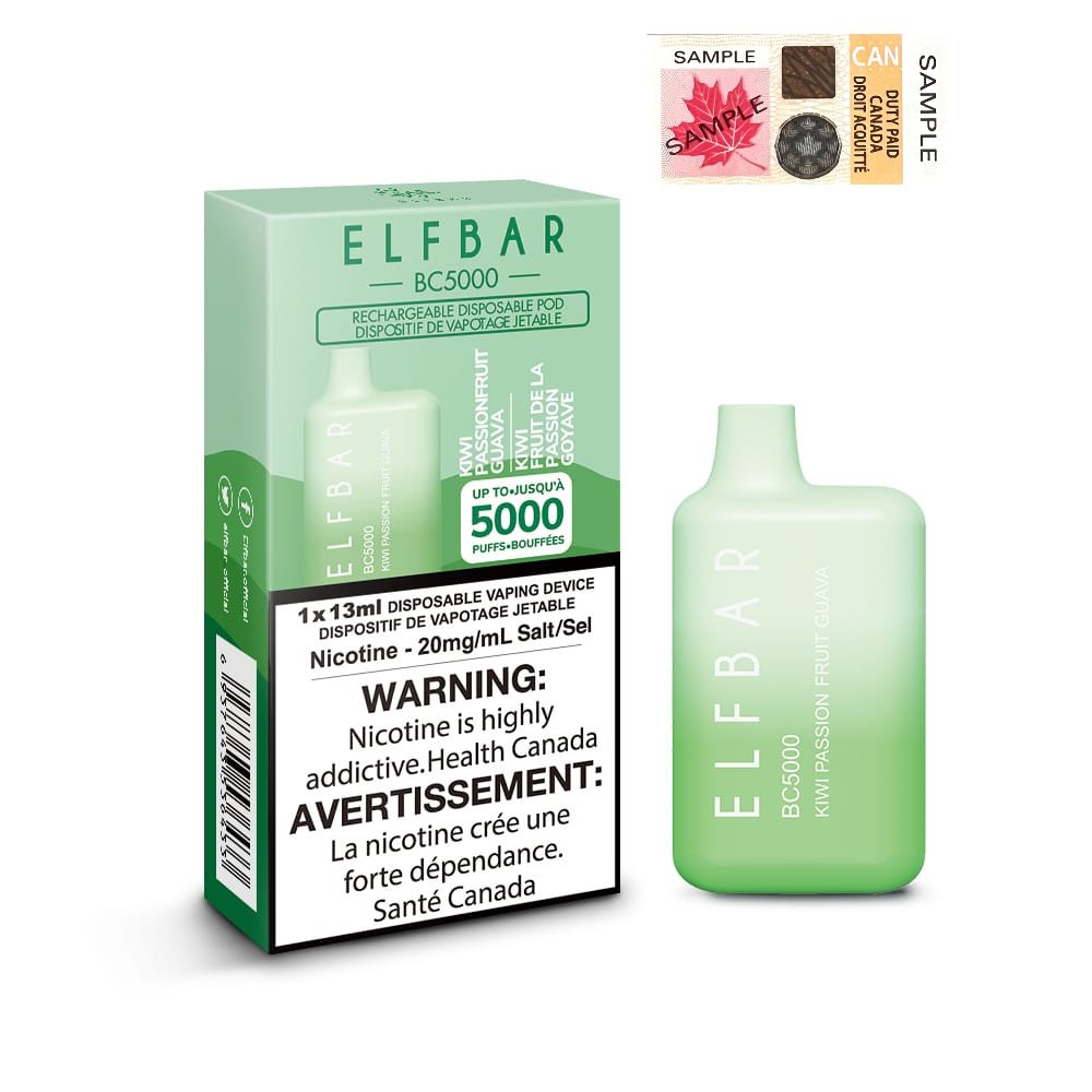 Elfbar BC5000 - Kiwi Passionfruit Guava - Vape Crush