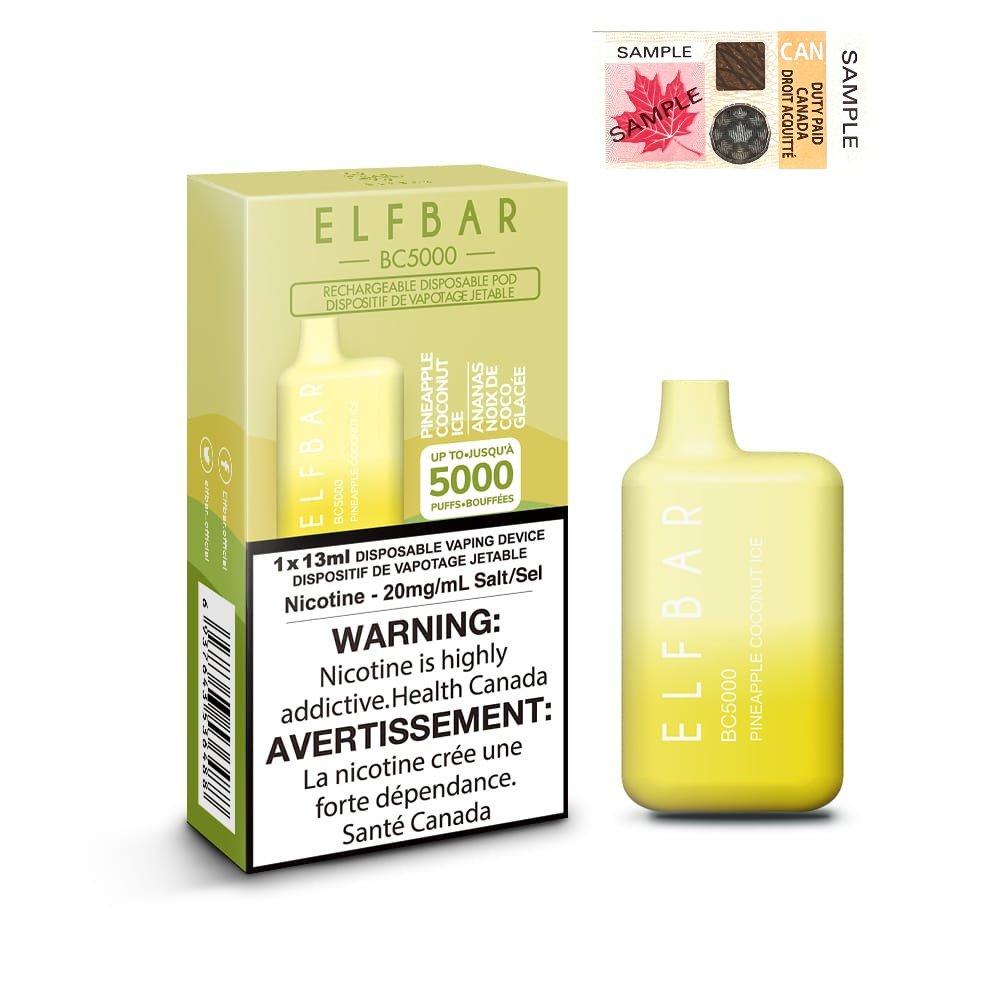 Elfbar BC5000 - Pineapple Coconut Ice - Vape Crush