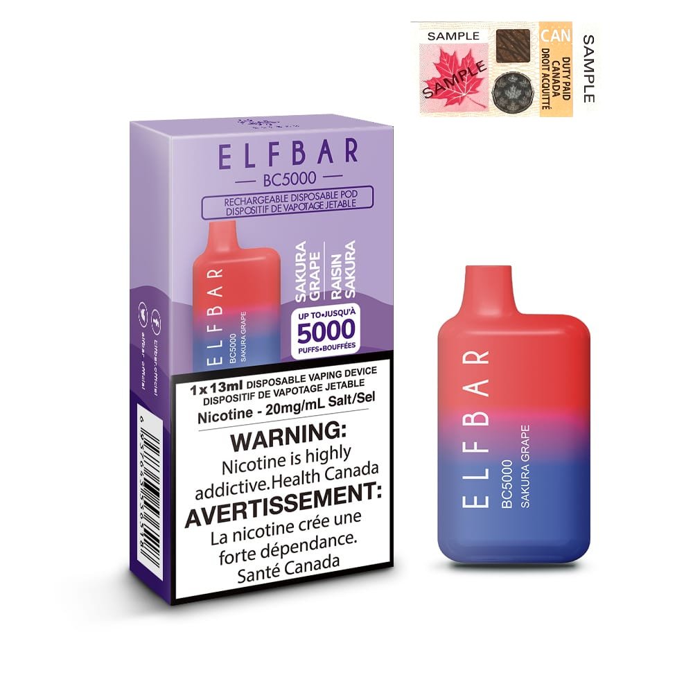 Elfbar BC5000 - Sakura Grape - Vape Crush