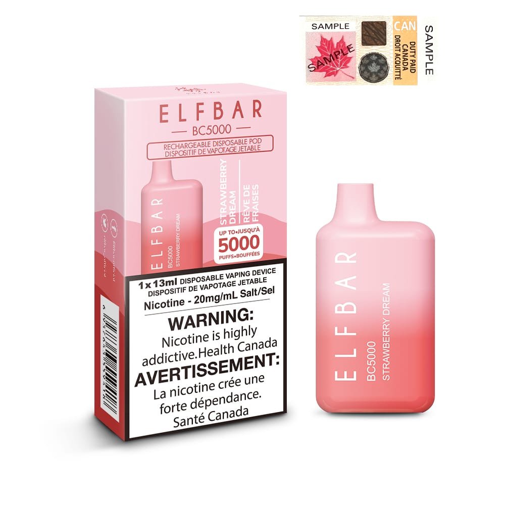 Elfbar BC5000 - Strawberry Dream - Vape Crush