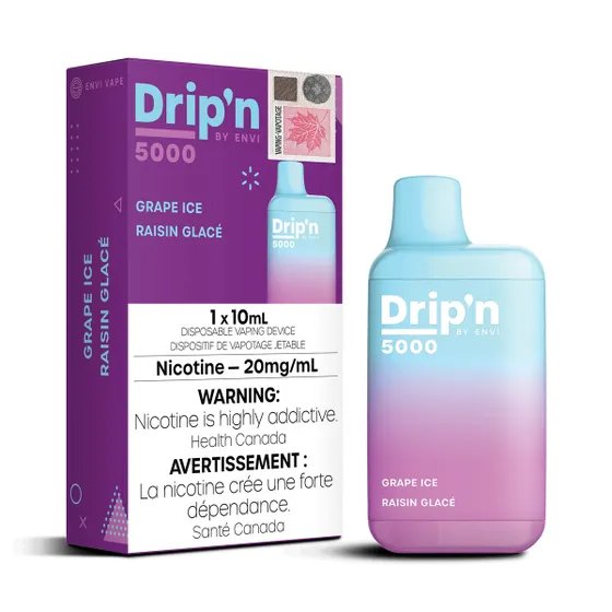 Envi Dripn 5000 - Grape Ice - Vape Crush