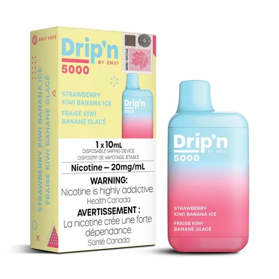 Envi Dripn 5000 - Strawberry Kiwi Banana Ice - Vape Crush