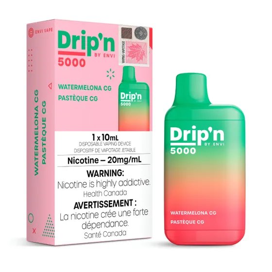 Envi Dripn 5000 - Watermelon CG - Vape Crush