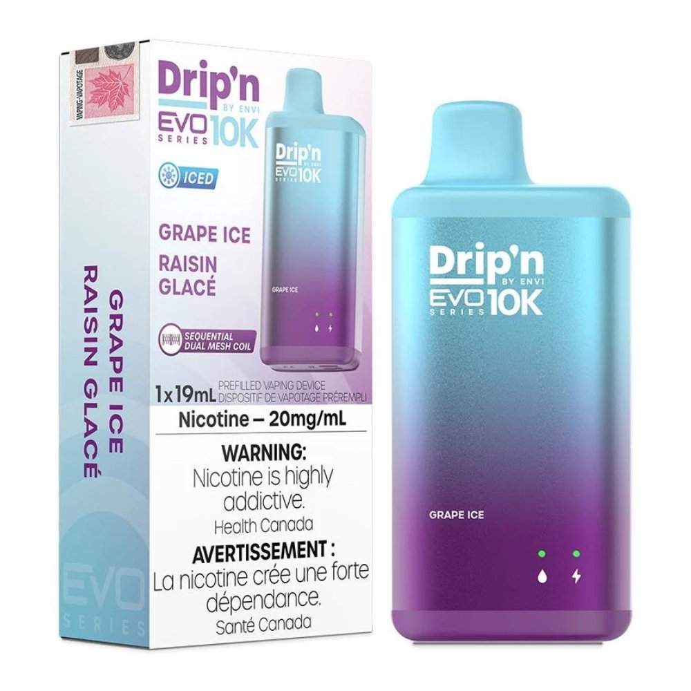 Envi Drip'n Evo 10K - Grape Ice - Vape Crush