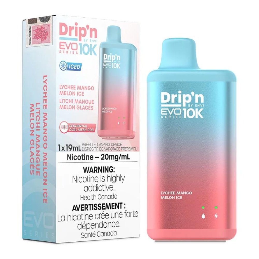 Envi Drip'n Evo 10K - Lychee Mango Melon Ice - Vape Crush