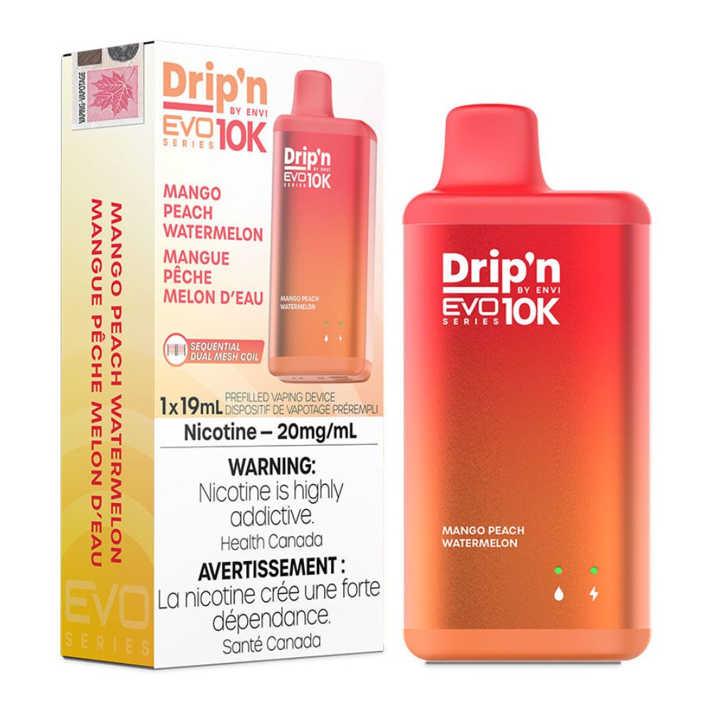 Envi Drip'n Evo 10K - Mango Peach Watermelon - Vape Crush