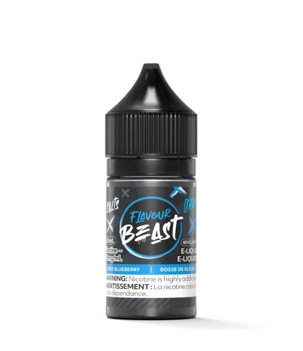 Flavour Beast 30ml Salt Nic - Boss Blueberry Iced 20mg - Vape Crush