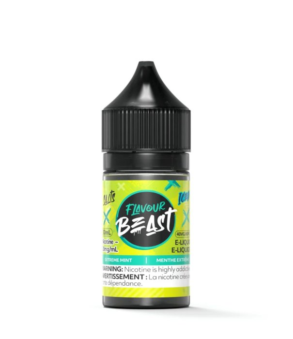 Flavour Beast 30ml Salt Nic - Extreme Mint Iced 20mg - Vape Crush