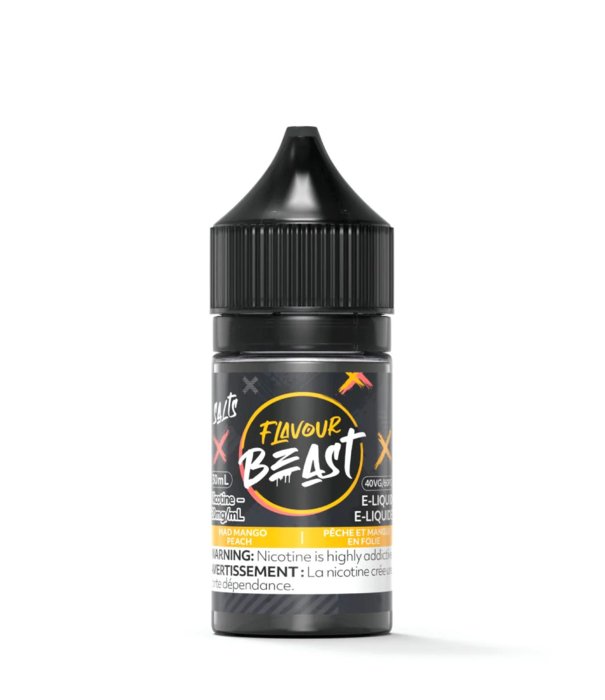 Flavour Beast 30ml Salt Nic - Mad Mango Peach 20mg - Vape Crush