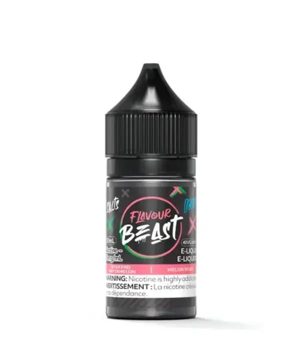 Flavour Beast 30ml Salt Nic - Weekend Watermelon Iced 20mg - Vape Crush
