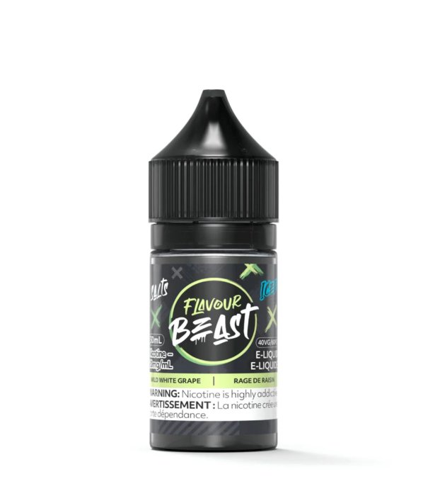 Flavour Beast 30ml Salt Nic - Wild White Grape Iced 20mg - Vape Crush
