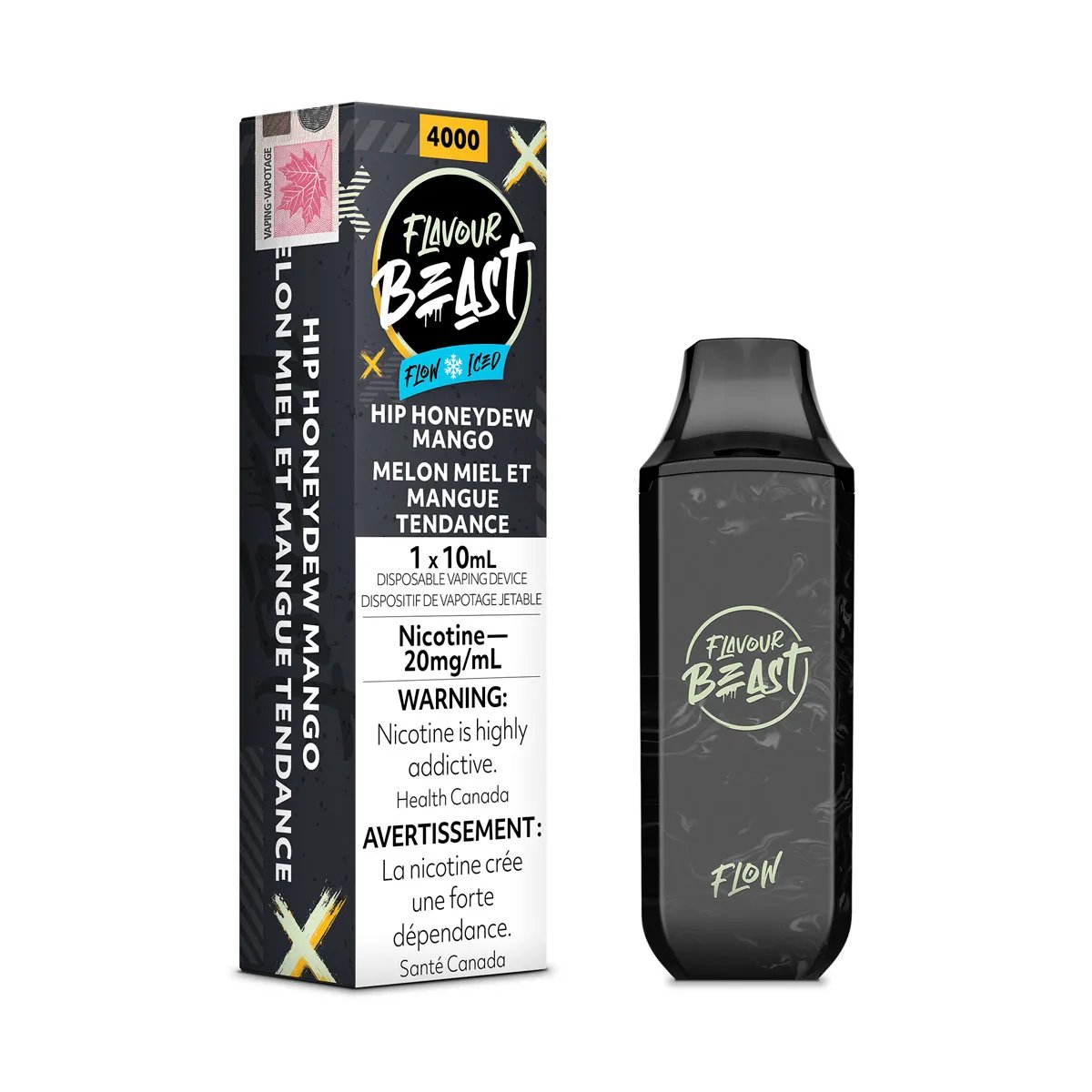 Flavour Beast Flow 4000 - Hip Honeydew Mango - Vape Crush