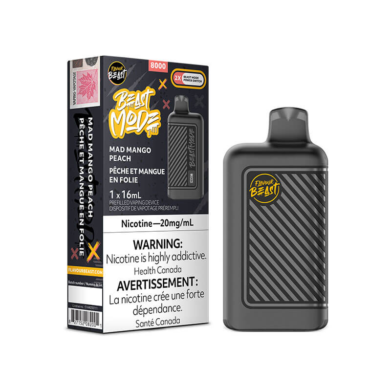 Flavour Beast Mode 8K - Mad Mango Peach - Vape Crush