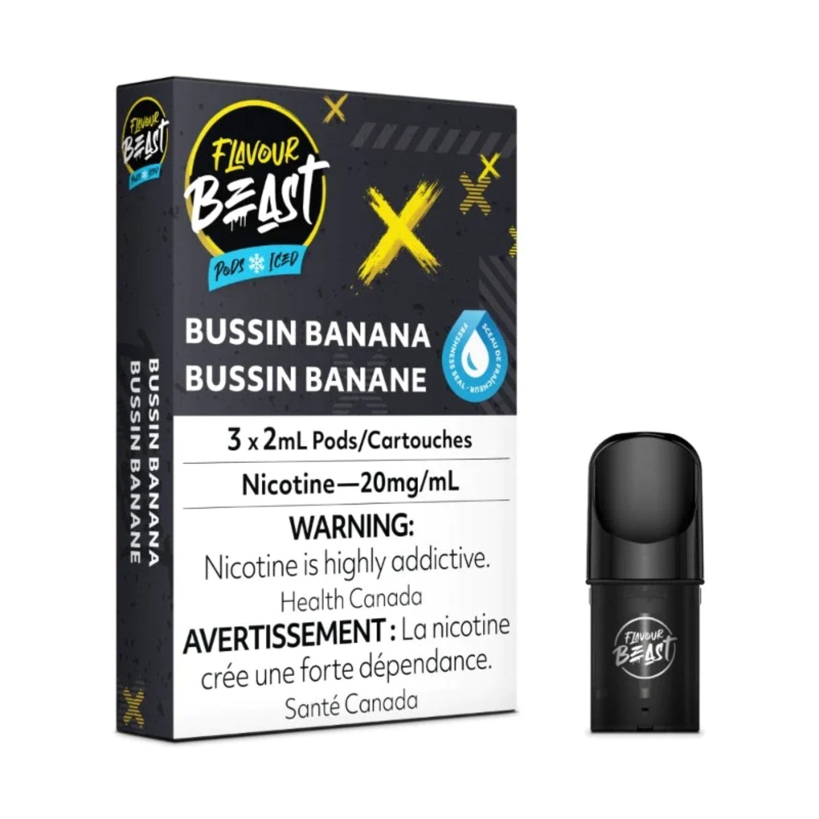 Flavour Beast Pods - Bussin Banana - Vape Crush