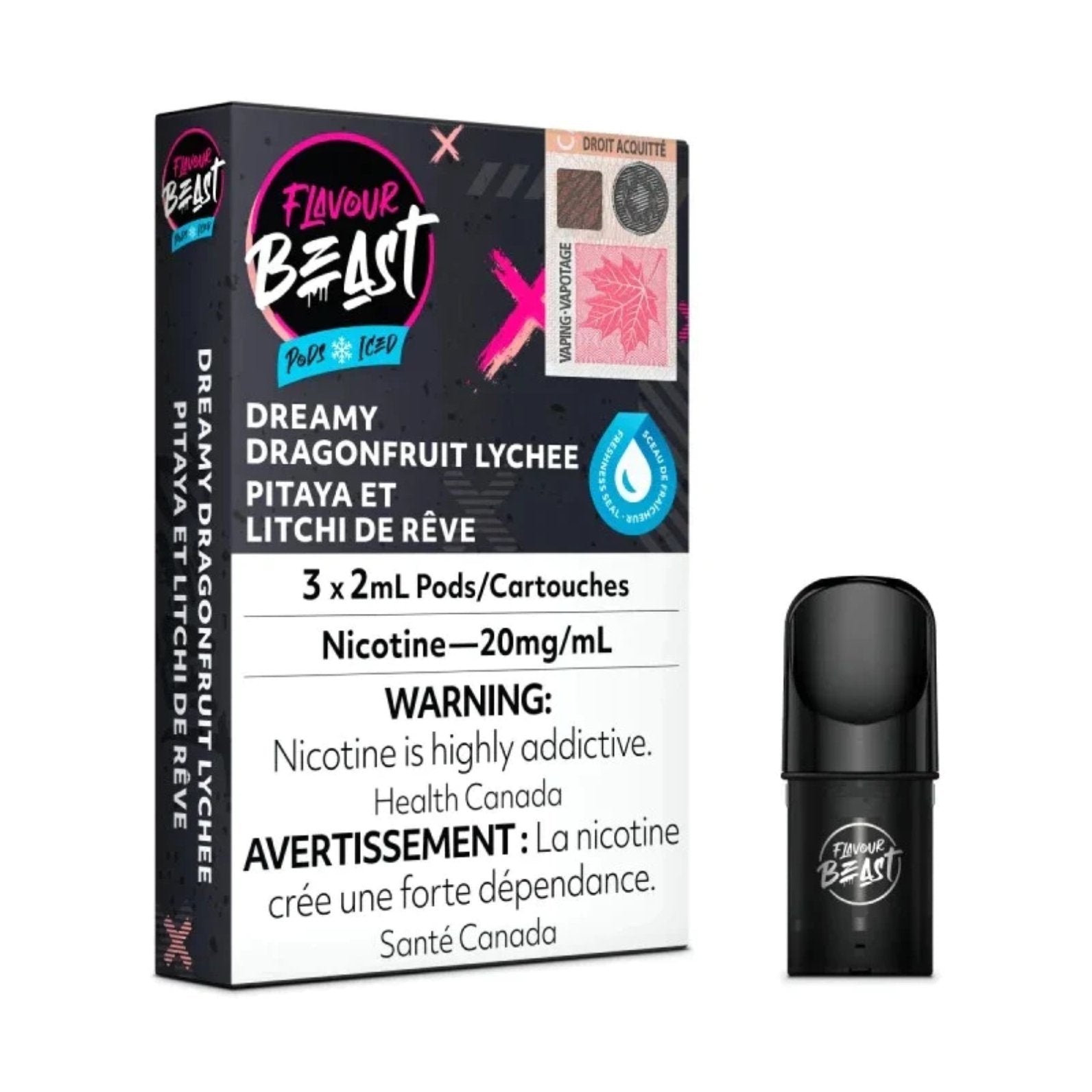 Flavour Beast Pods - Dreamy Dragonfruit Lychee - Vape Crush