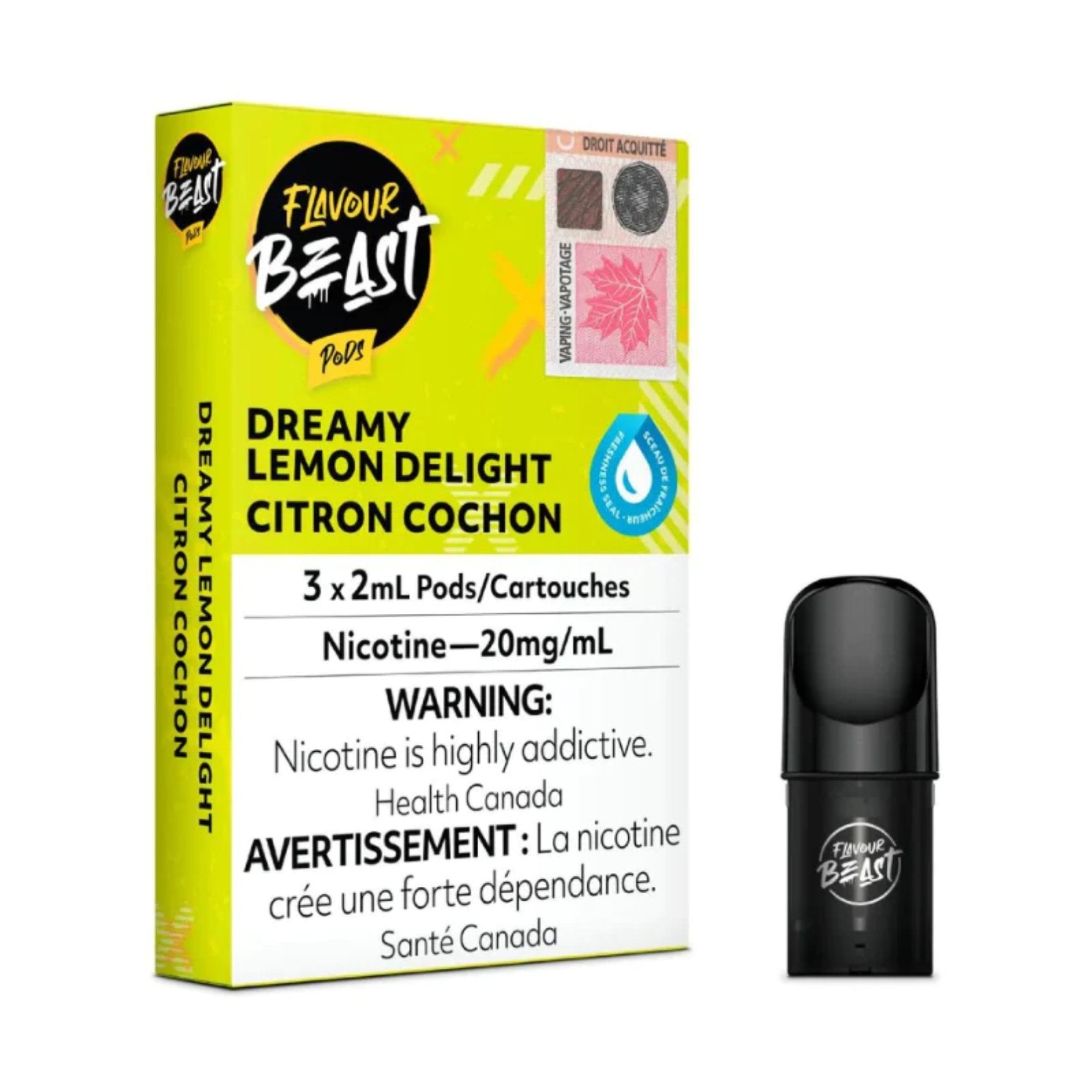 Flavour Beast Pods - Dreamy Lemon Delight - Vape Crush