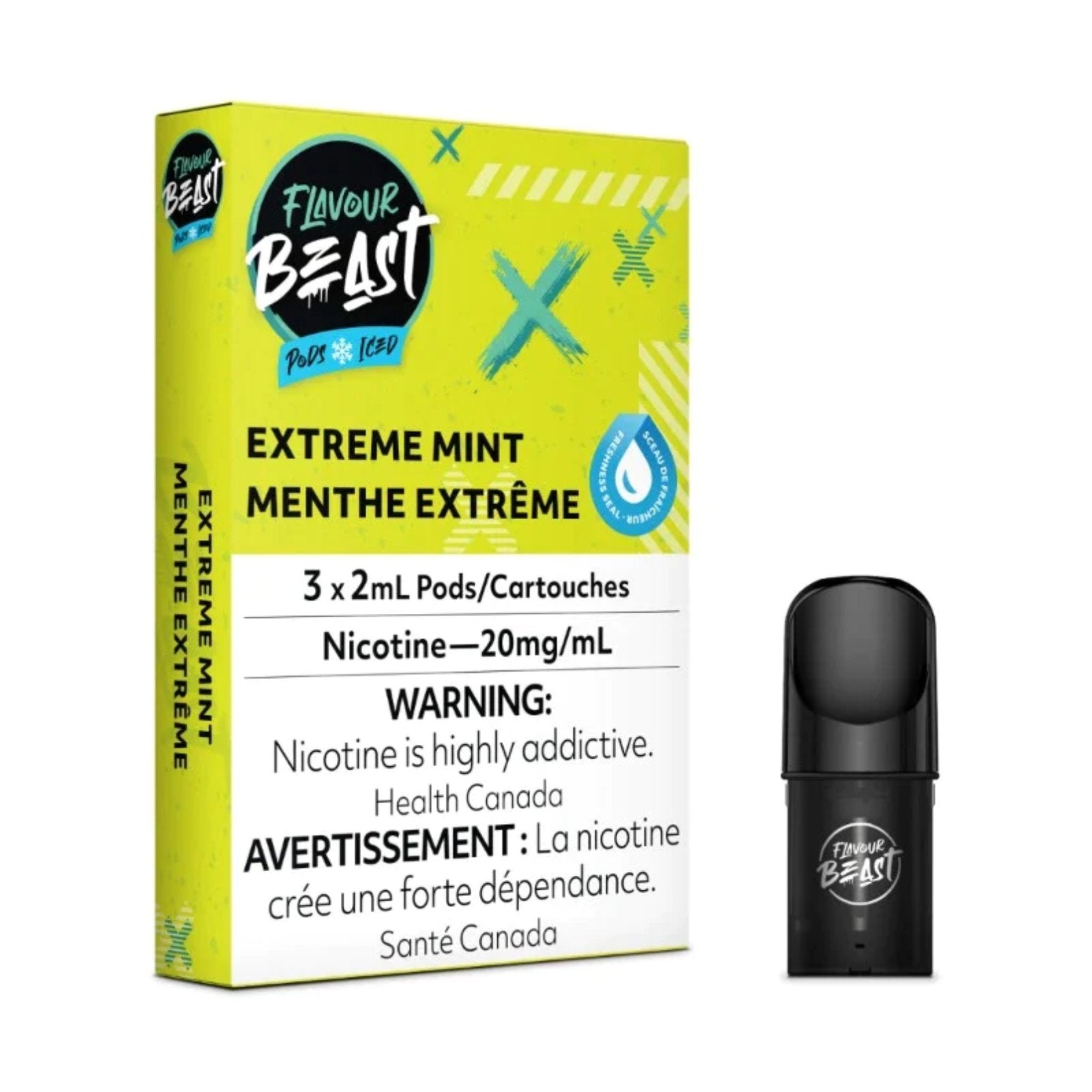 Flavour Beast Pods - Extreme Mint Iced - Vape Crush