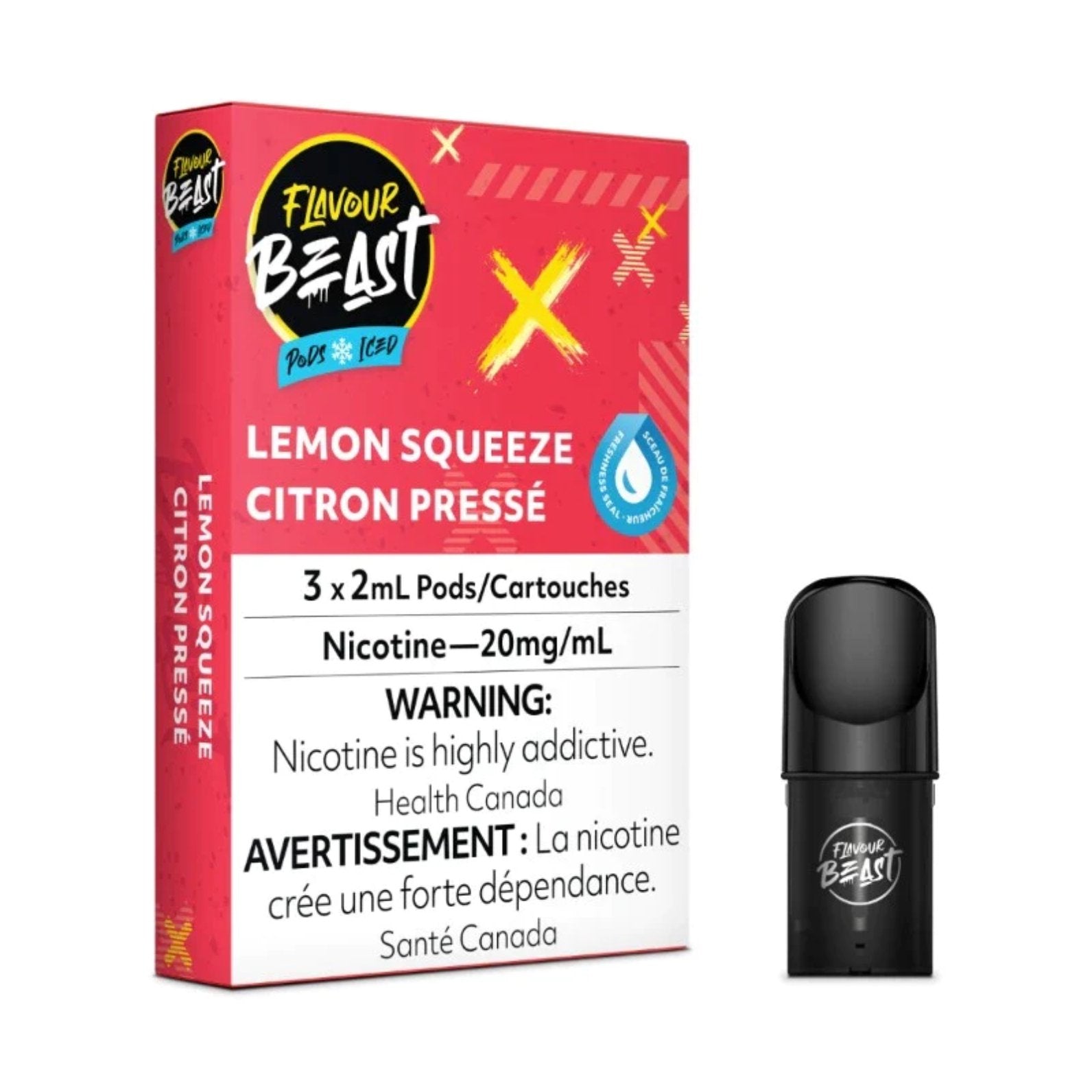 Flavour Beast Pods - Lemon Squeeze Iced - Vape Crush