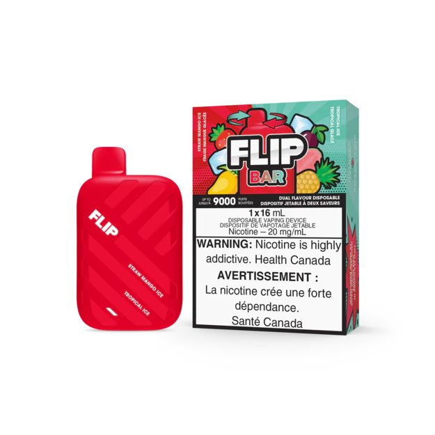 Flip Bar 9000 - Straw Mango Ice & Tropical Ice - Vape Crush