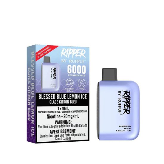 Gcore Rufpuf Ripper 6000 - Blessed Blue Lemon Ice 20mg - Vape Crush