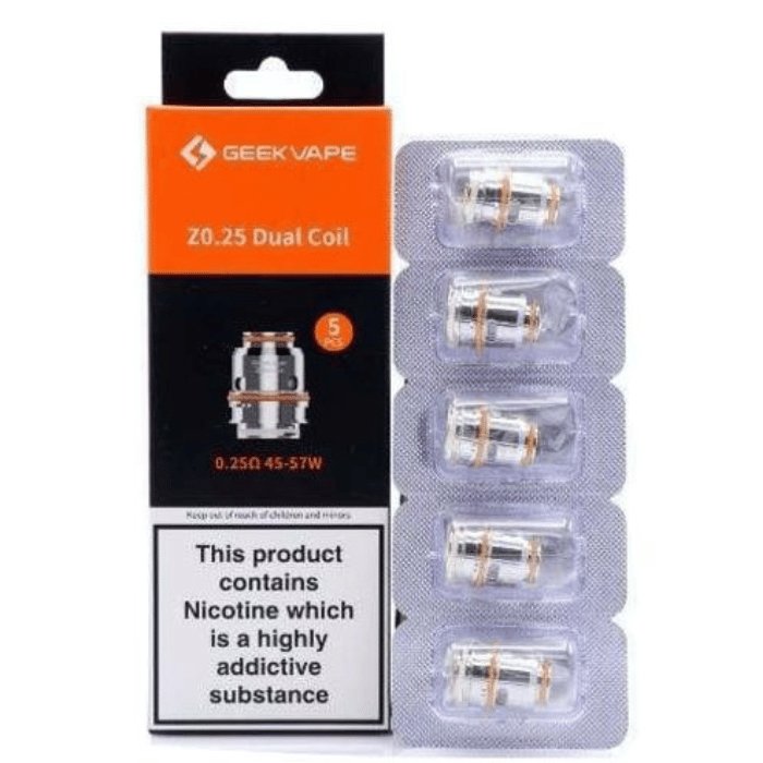 Geekvape 0.25Ω Z Coils for Obelisk Tank - 5ct - Vape Crush