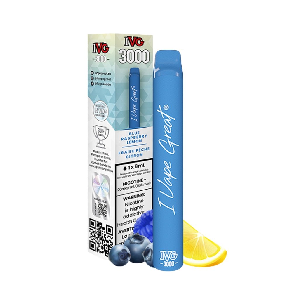 IVG 3000 - Blue Raspberry Lemon - Vape Crush