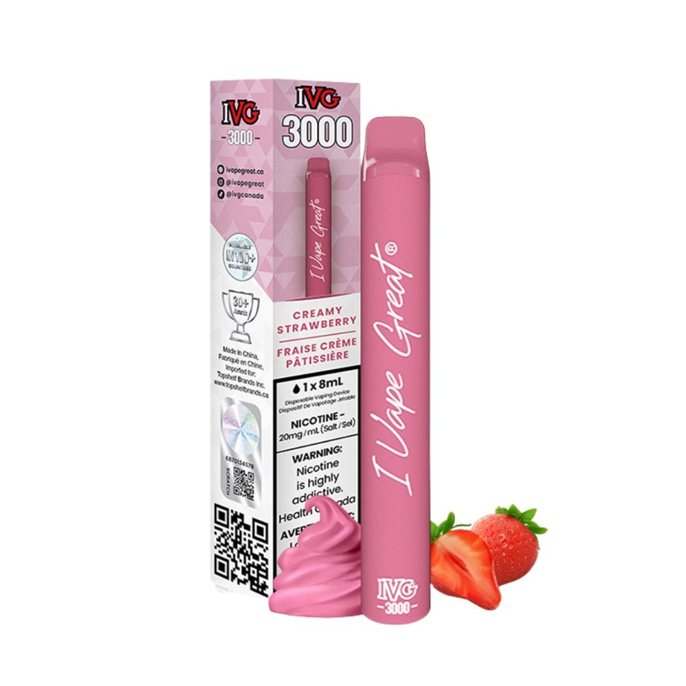 IVG 3000 - Creamy Strawberry - Vape Crush