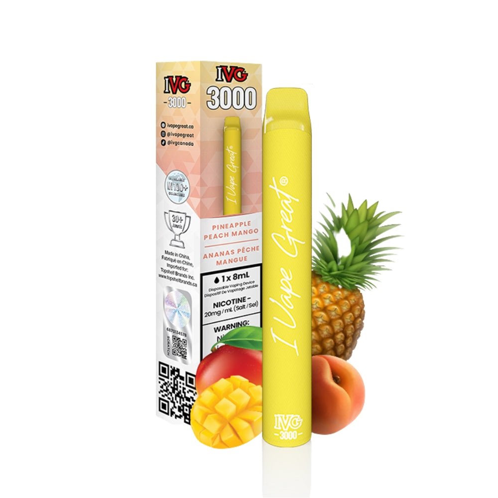 IVG 3000 - Pineapple Peach Mango - Vape Crush