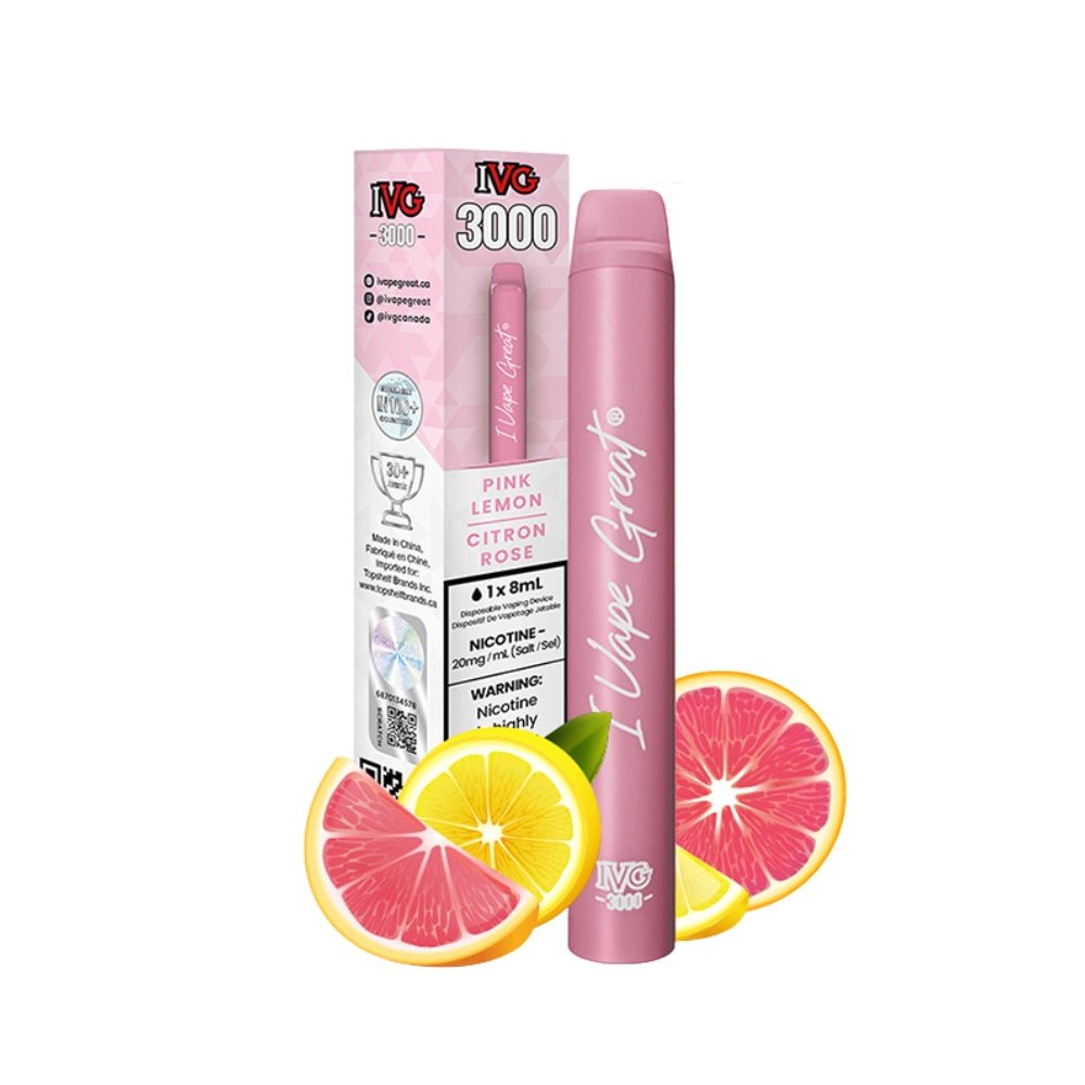 IVG 3000 - Pink Lemonade - Vape Crush