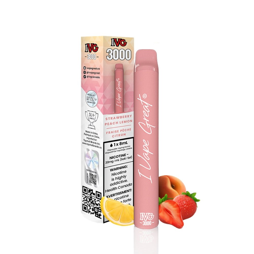 IVG 3000 - Strawberry Peach Lemon - Vape Crush