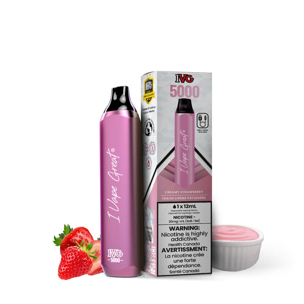 IVG 5000 - Creamy Strawberry - Vape Crush
