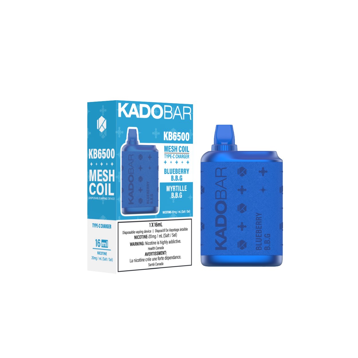 Kadobar 6500 - Blueberry BBG - Vape Crush