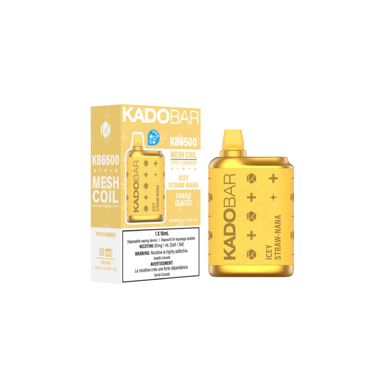 Kadobar 6500 - Icey Strawnana - Vape Crush