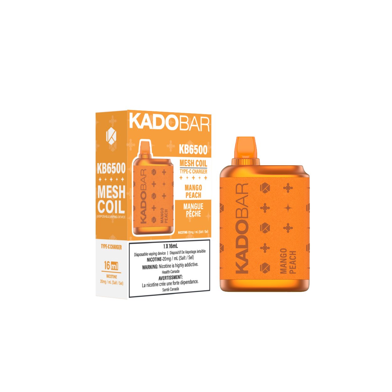 Kadobar 6500 - Mango Peach - Vape Crush