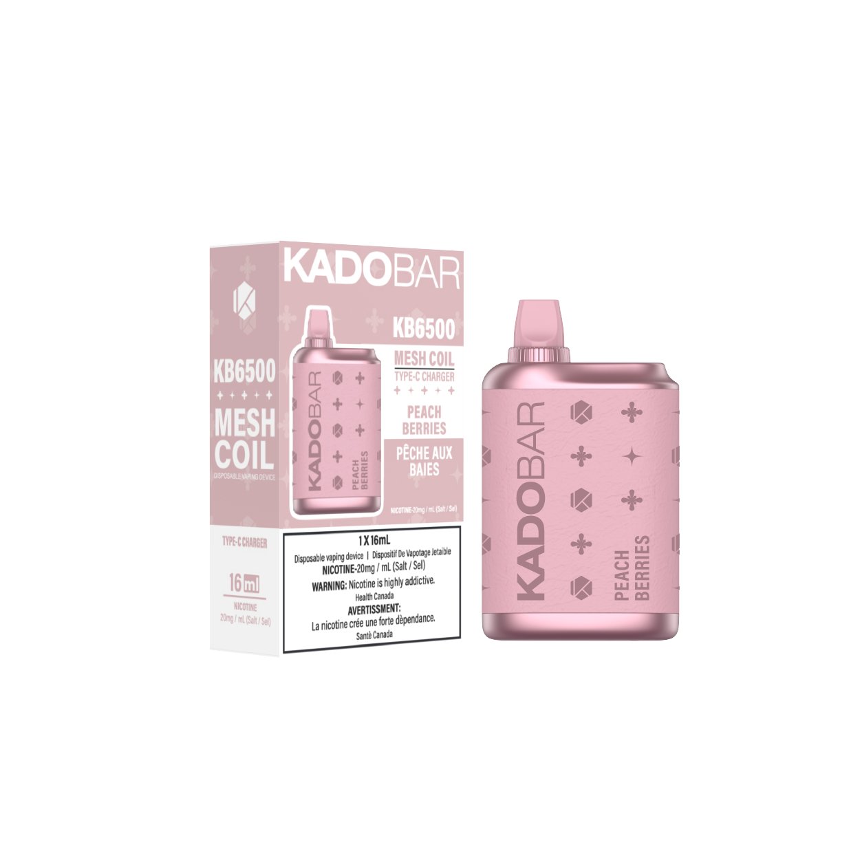 Kadobar 6500 - Peach Berries - Vape Crush
