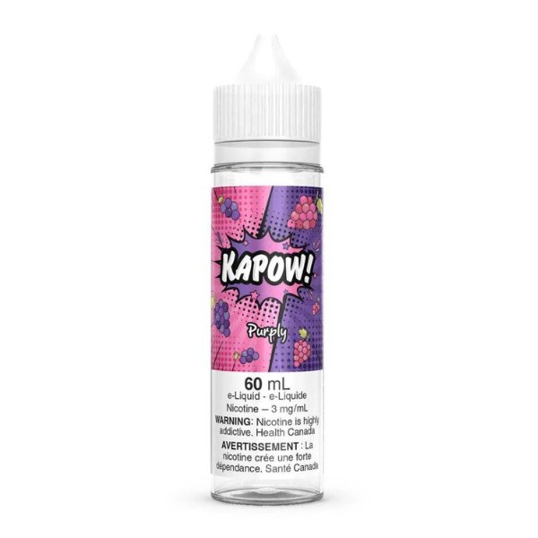 Kapow 60ml Freebase - Purply 0mg - Vape Crush