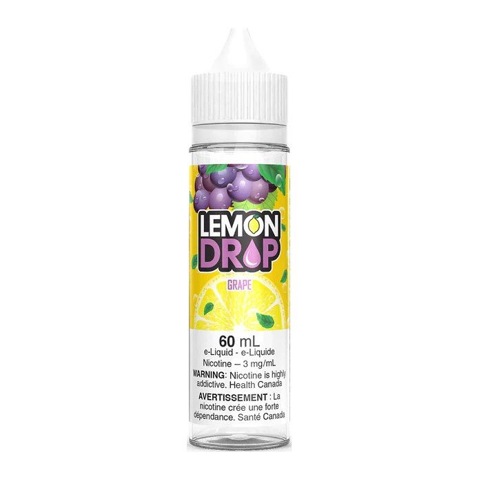 Lemon Drop 60ml Freebase - Grape 6mg - Vape Crush