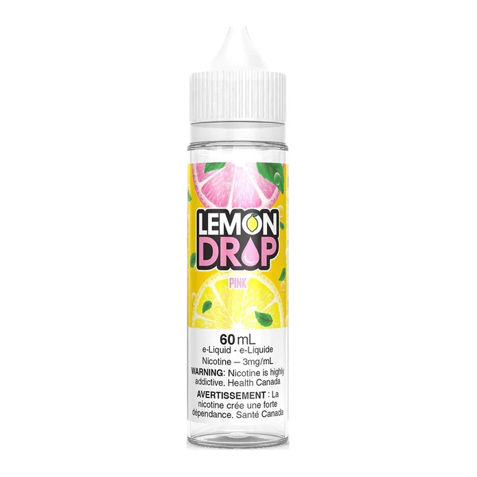 Lemon Drop 60ml Freebase - Pink 0mg - Vape Crush