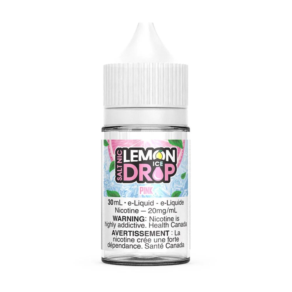 Lemon Drop Ice 30ml Salt Nic - Pink 12mg - Vape Crush