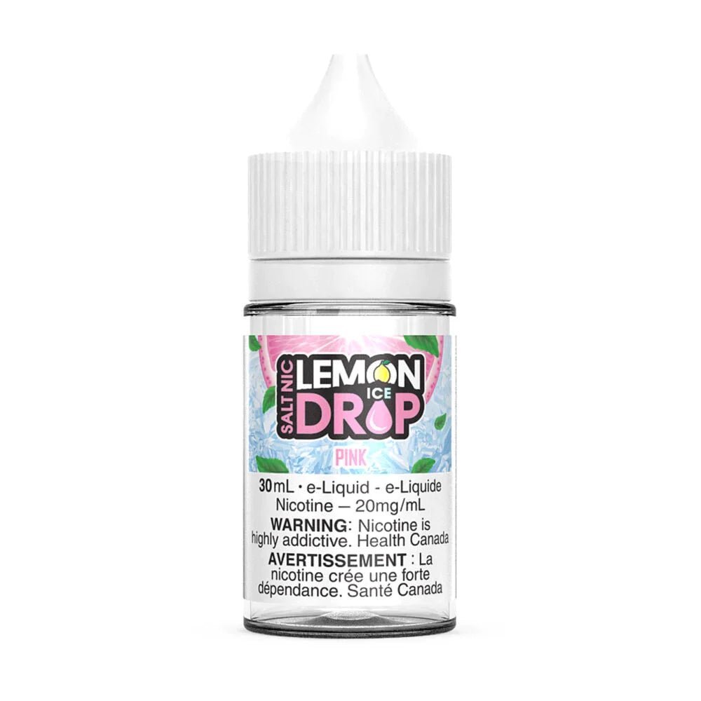Lemon Drop Ice 30ml Salt Nic - Pink 20mg - Vape Crush