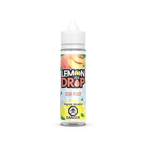 Lemon Drop Ice 60ml Freebase - Peach 12mg - Vape Crush