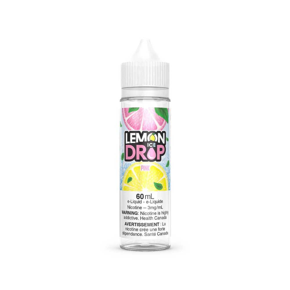 Lemon Drop Ice 60ml Freebase - Pink 0mg - Vape Crush