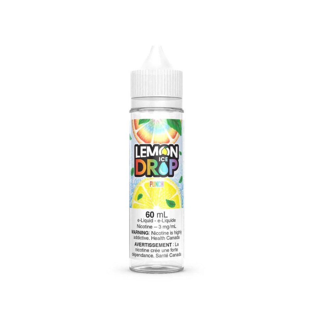 Lemon Drop Ice 60ml Freebase - Punch 0mg - Vape Crush