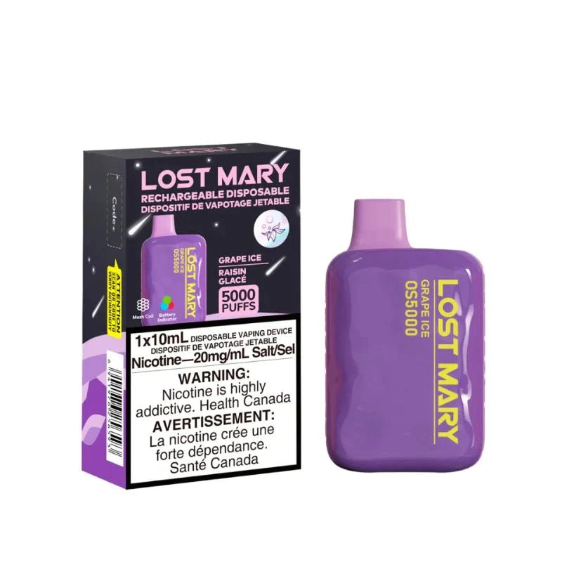 Lost Mary 5K - Grape Ice - Vape Crush