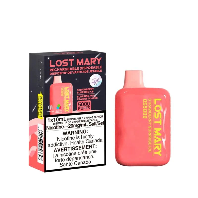 Lost Mary 5K - Strawberry Surprise Ice - Vape Crush